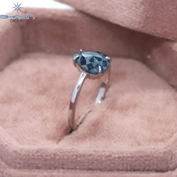 Pear Diamond Blue Diamond Natural Diamond Ring Gold Ring Engagement Ring