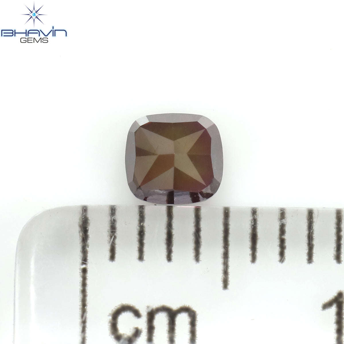 0.27 CT クッション シェイプ ナチュラル ルース ダイヤモンド 強化ピンク色 VS2 クラリティ (3.51 MM)