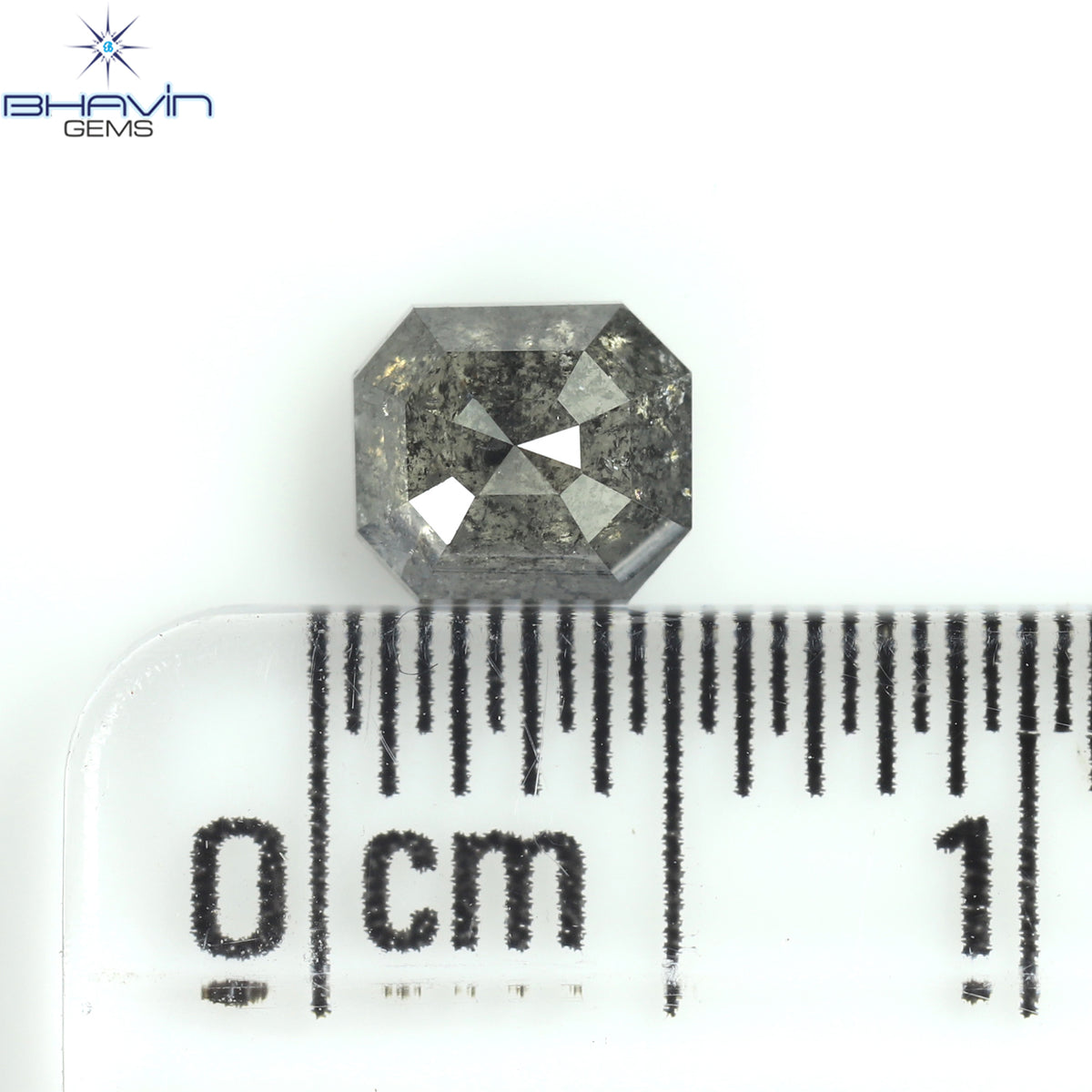 0.55 CT Natural Square Cut Diamond Salt And Pepper Color Clarity I3 (4.78 MM)