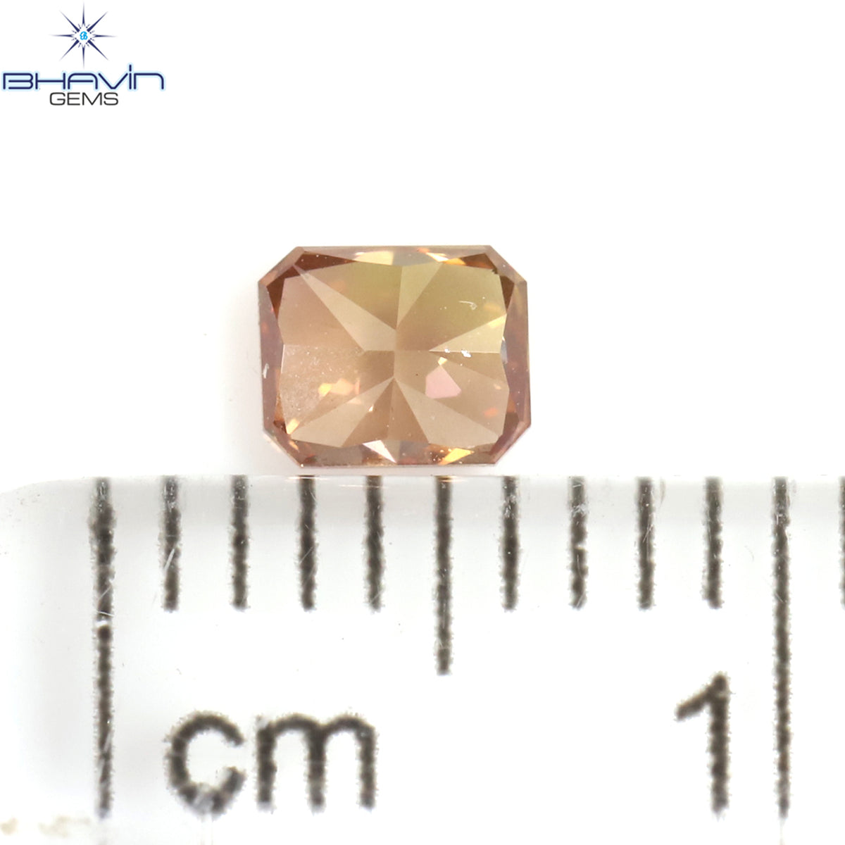 0.22 CT Natural Radiant Diamond Enhanced Pink Color Clarity VS1 (3.97 MM)