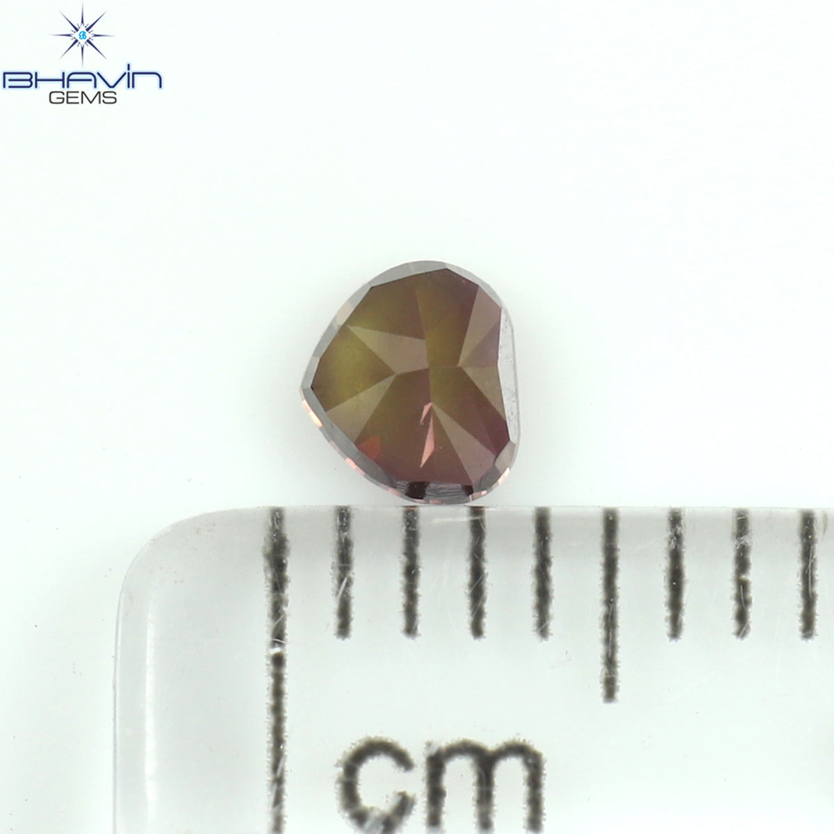 0.24 CT Natural Heart Diamond Enhanced Pink Color Clarity VS1 (3.73 MM)