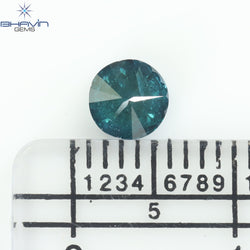 0.54 CT ラウンド ダイヤモンド ナチュラル ルース ダイヤモンド ブルー カラー I3 クラリティ (5.00 MM)