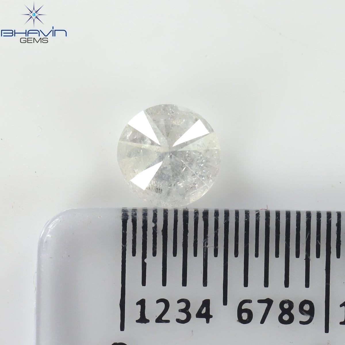 0.54 CT Natural Round Diamond White Color Clarity I3 (5.13 MM)