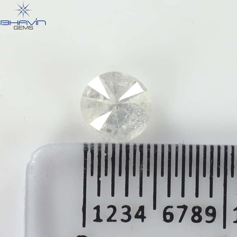 0.54 CT Round Shape Natural Loose Diamond White Color I3 Clarity (5.13 MM)