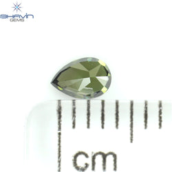 0.17 CT ペアシェイプ ナチュラル ダイヤモンド グリーン カラー VS2 クラリティ (4.27 MM)