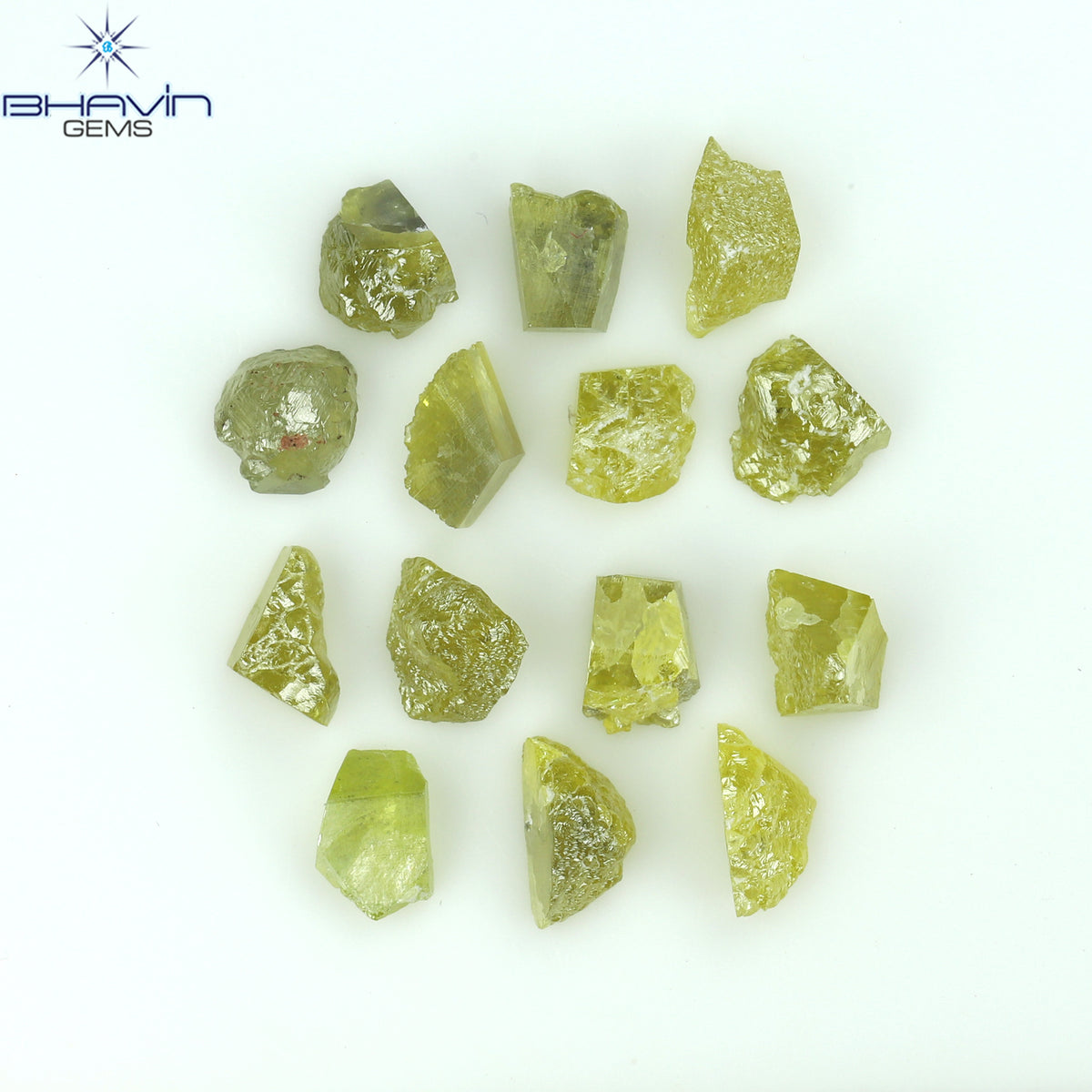 4.87 CT/18 ピース ミックス カラー イエロー ダイヤモンド ナチュラル ルース ダイヤモンド I3 クラリティ (3.64 MM)