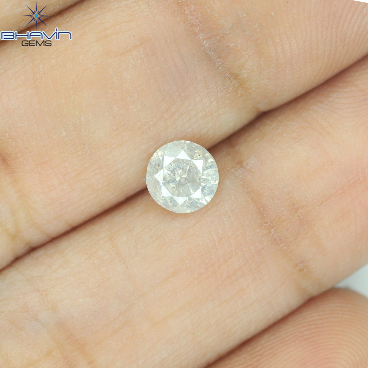 0.56 CT ラウンド シェイプ ナチュラル ダイヤモンド ホワイト カラー I3 クラリティ (5.15 MM)