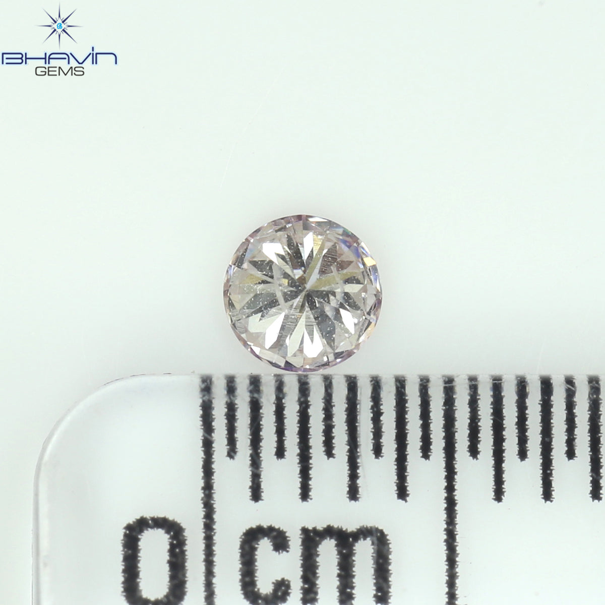 0.12 CT Natural Round Diamond Pink Color Clarity SI2 (3.30 MM)