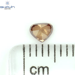0.22 CT Heart Shape Enhanced Pink Color Natural Loose Diamond VS2 Clarity (3.89 MM)