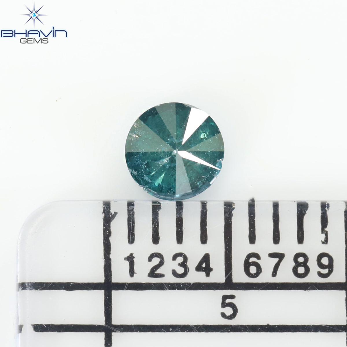 0.27 CT Natural Round Diamond Enhanced Blue Color Clarity I3 (4.10 MM)