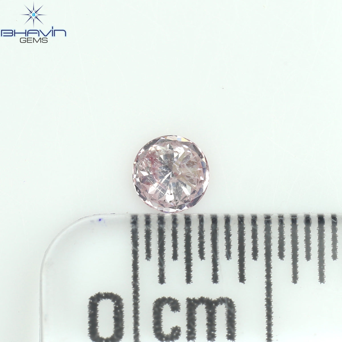 0.05 CT Natural Round Diamond Pink (Argyle) Color Clarity SI2 (2.36 MM)