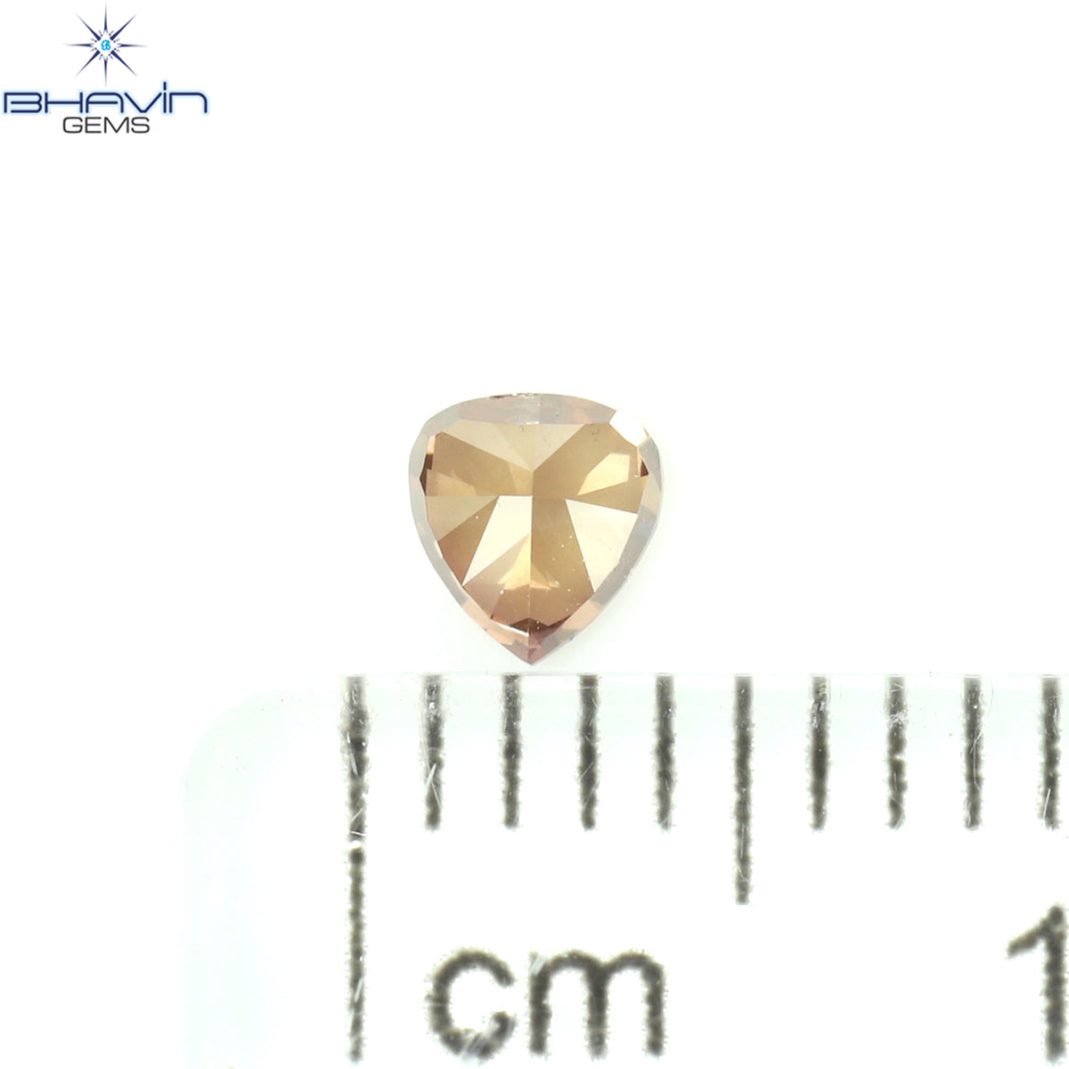 0.20 CT ハートシェイプ 天然ダイヤモンド 強化ピンク色 SI1 クラリティ (3.58 MM)