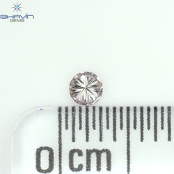 0.06 CT Round Shape Natural Diamond Pink Color VS1 Clarity (2.47 MM)