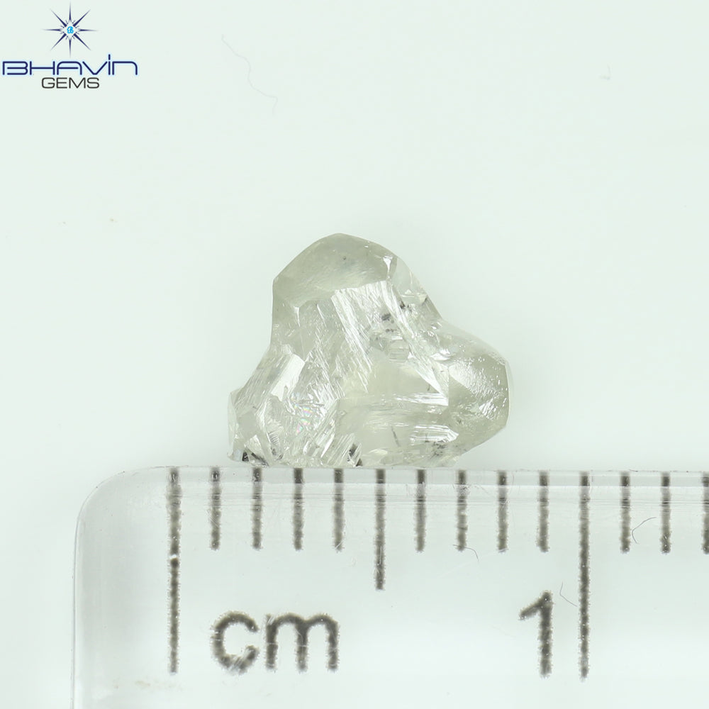 0.82 CT Rough Shape Natural Diamond White Color VS2 Clarity (6.20 MM)