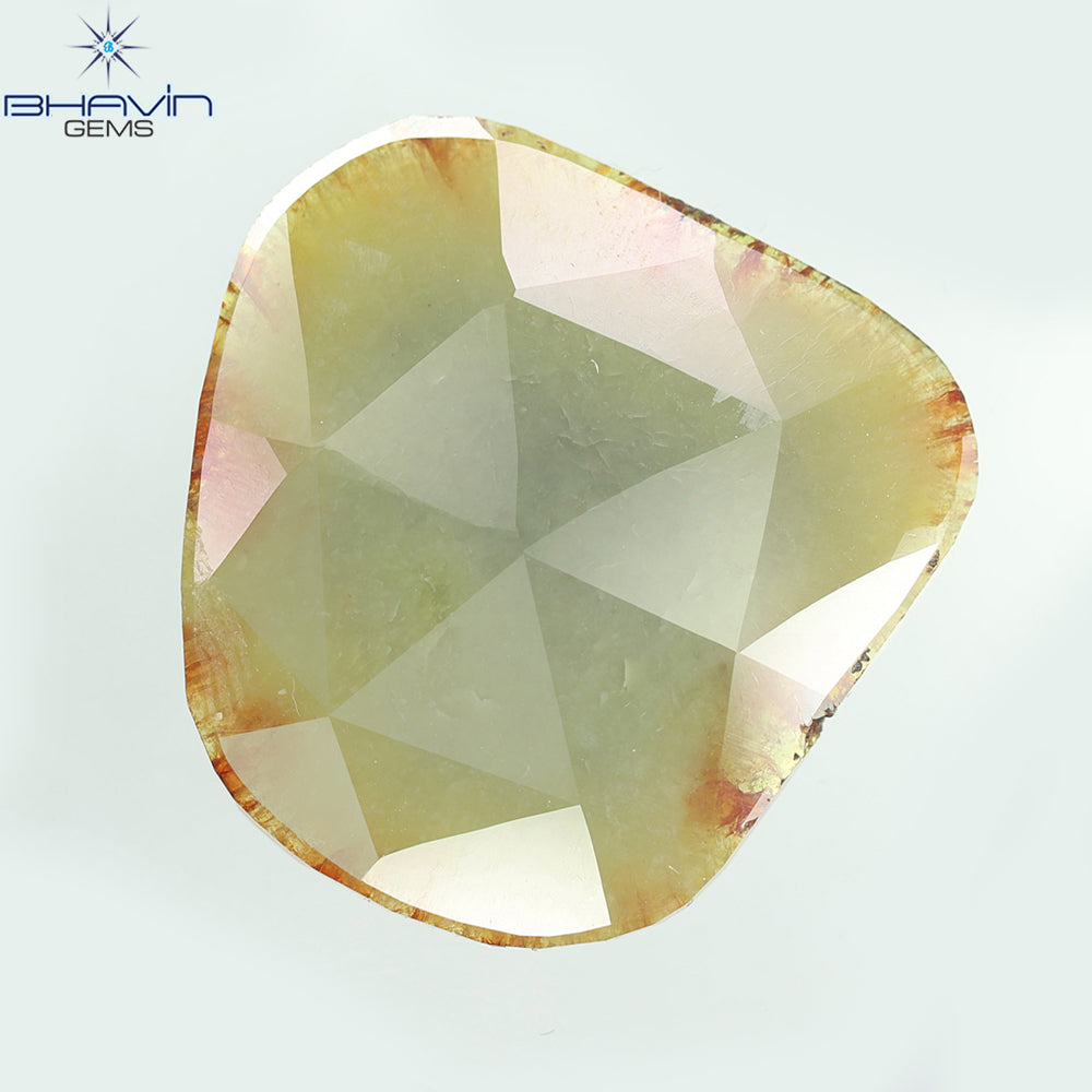 12.80ct ノーカット スライス ローズカット ダイヤモンド 天然 ルース ダイヤモンド ブラウン グレイッシュ イエロー ダイヤモンド ギフト ダイヤモンド ジュエリー ダイヤモンド リング EP35-5