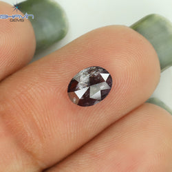 0.70 CT Oval Shape Natural Diamond Pink Color I3 Clarity (6.75 MM)