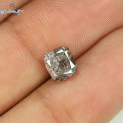 1.03 CT Cushion Shape Natural Diamond Pink Color I3 Clarity (6.00 MM)