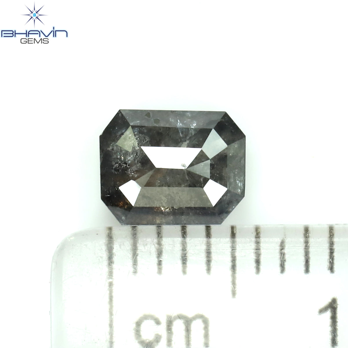 0.83 CT Natural Emerald Diamond Salt And Pepper Color Clarity I3 (5.97 MM)