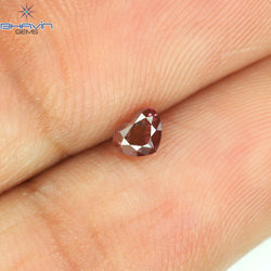 0.20 CT Heart Shape Pink Color Natural Loose Diamond VS1 Clarity (3.73 MM)