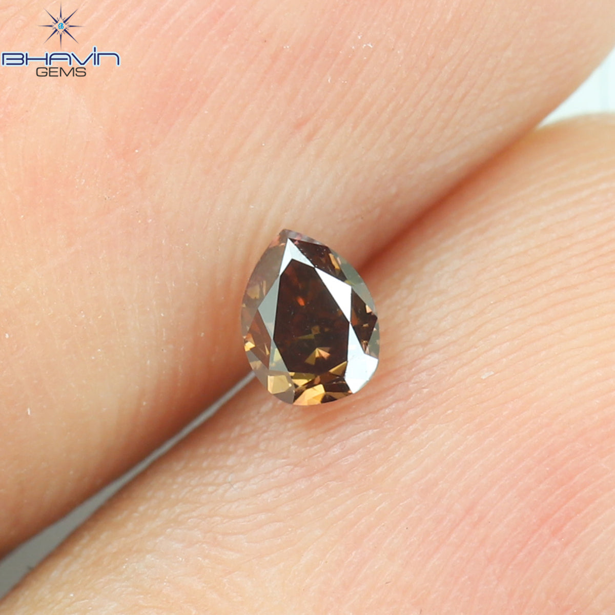 0.25 CT Natural Pear Diamond Enhanced Pink Color Clarity VS1 (4.05 MM)