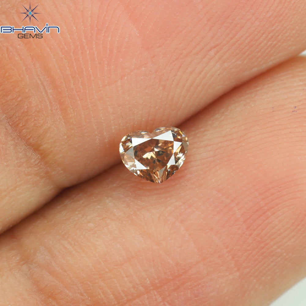 0.30 CT Heart Shape Pink (Argyle) Color Natural Loose Diamond SI1 Clarity (4.16 MM)