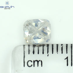 1.00 CT Radiant Shape Natural Diamond White Color I1 Clarity (5.88 MM)