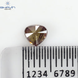 0.30 CT Heart Shape Pink Color Natural Loose Diamond I1 Clarity (4.23 MM)