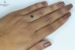0.43 CT Pentagon Diamond Natural Diamond Black Diamond Clarity Opaque (5.20 MM)