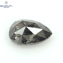 0.42 CT Pear Shape Natural Loose Diamond Salt And Pepper Color I3 Clarity (5.62 MM)