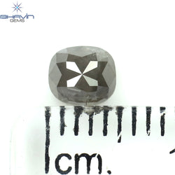 0.78 CT オーバルシェイプ ナチュラル ダイヤモンド ソルト アンド パッパー カラー I3 クラリティ (6.80 MM)
