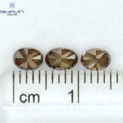 0.42 CT/4 ピース ミックス シェイプ ナチュラル ダイヤモンド ピンク カラー SI クラリティ (3.83 MM)