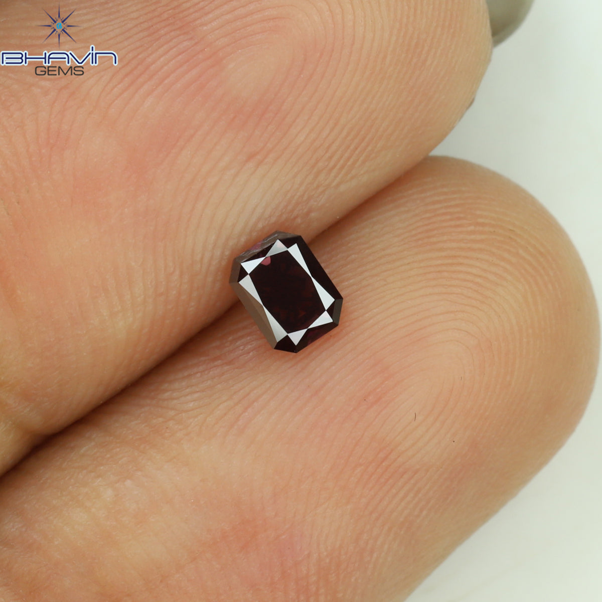 0.27 CT Natural Radiant Diamond Enhanced Pink Color Clarity VS1 (4.05 MM)
