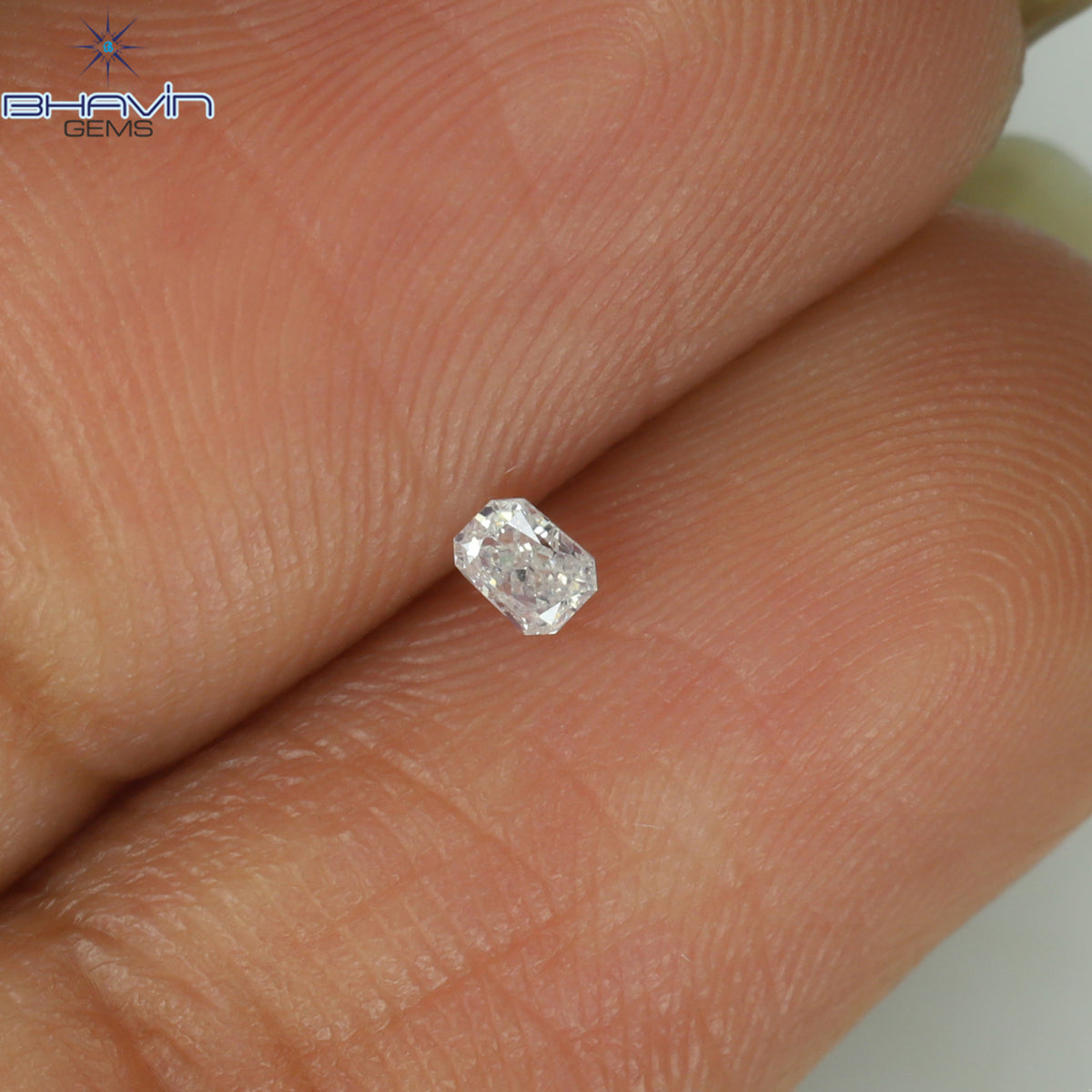 0.08 CT ラディアント シェイプ ナチュラル ダイヤモンド ピンク色 SI2 クラリティ (2.38 MM)
