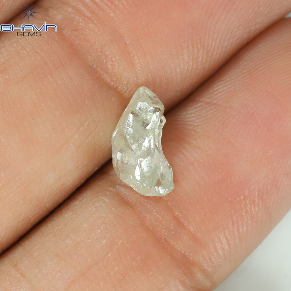 1.36 CT Rough Shape Natural Diamond White Color VS2 Clarity (9.20 MM)