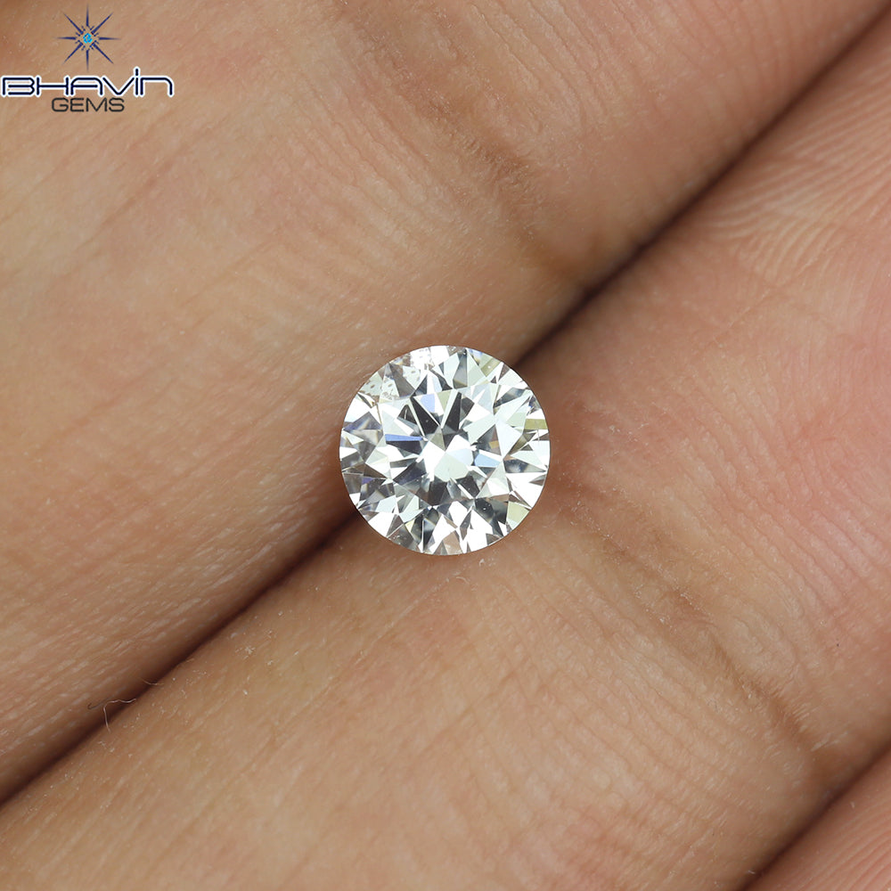 0.53 CT Natural Round Diamond Enhanced E Color Clarity VS1 (5.20 MM)