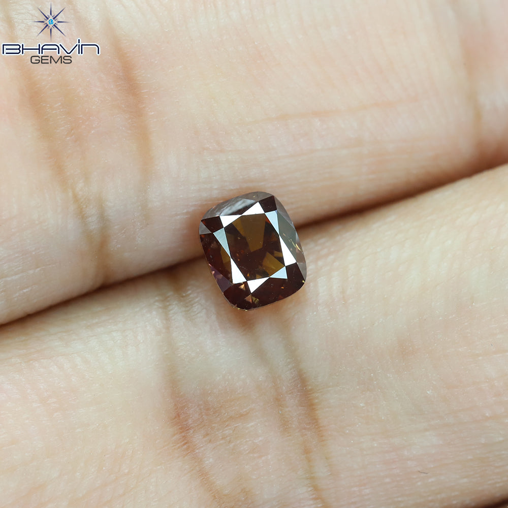 0.93 CT クッション シェイプ ナチュラル ルース ダイヤモンド グリーン カラー VS2 クラリティ (5.60 MM)