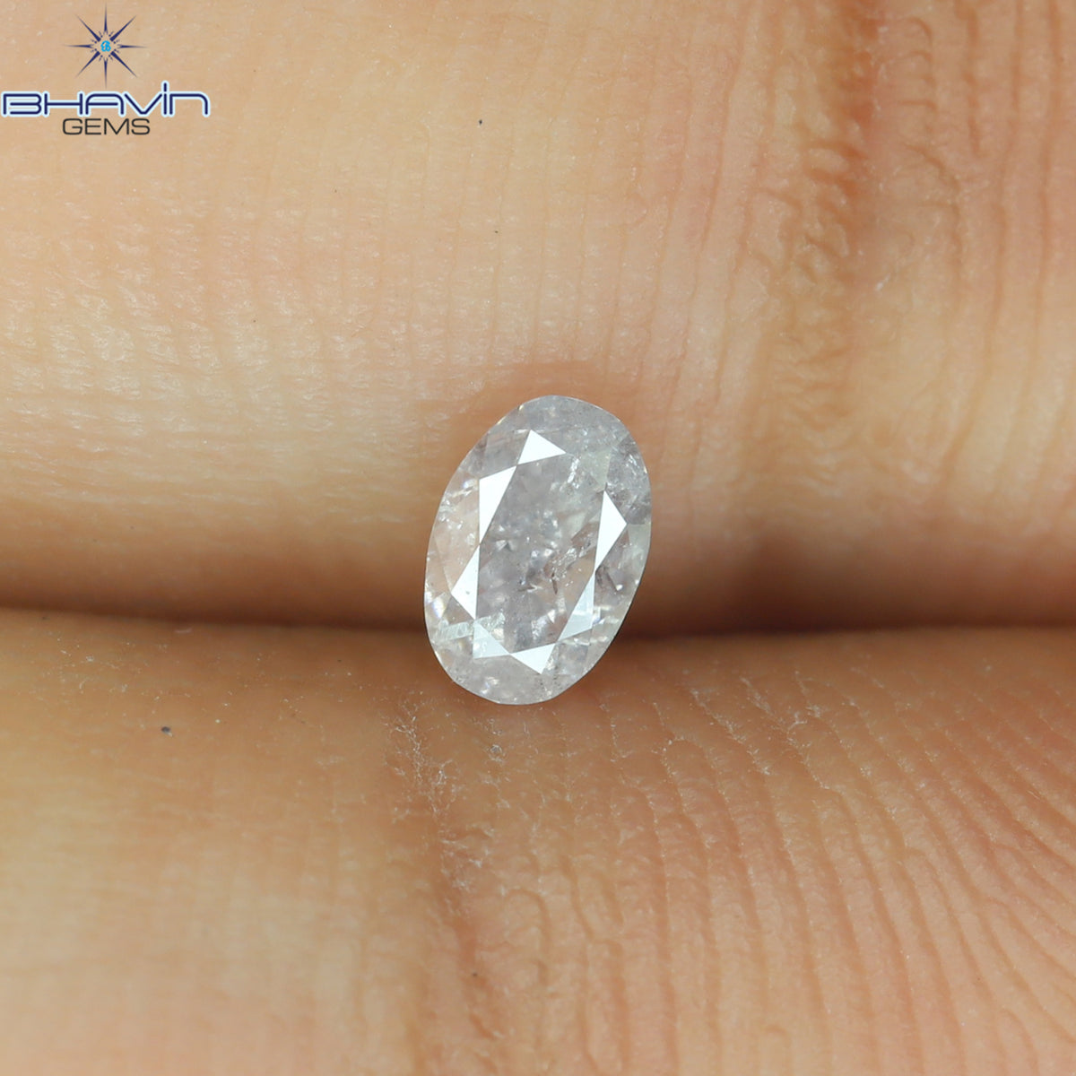 0.22 CT Natural Oval Diamond Pink Color Clarity I1 (4.28 MM)