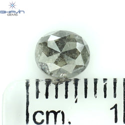 0.71 CT Oval Shape Natural Diamond Salt And Pepper Color I3 Clarity (5.75 MM)
