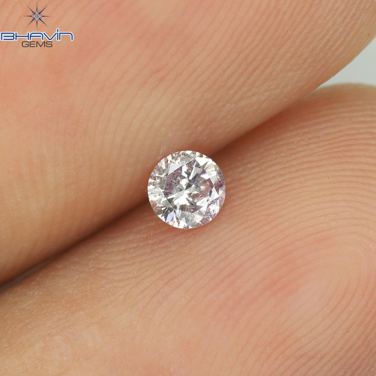 0.11 CT Natural Round Diamond Pink Color Clarity I1 (3.14 MM)
