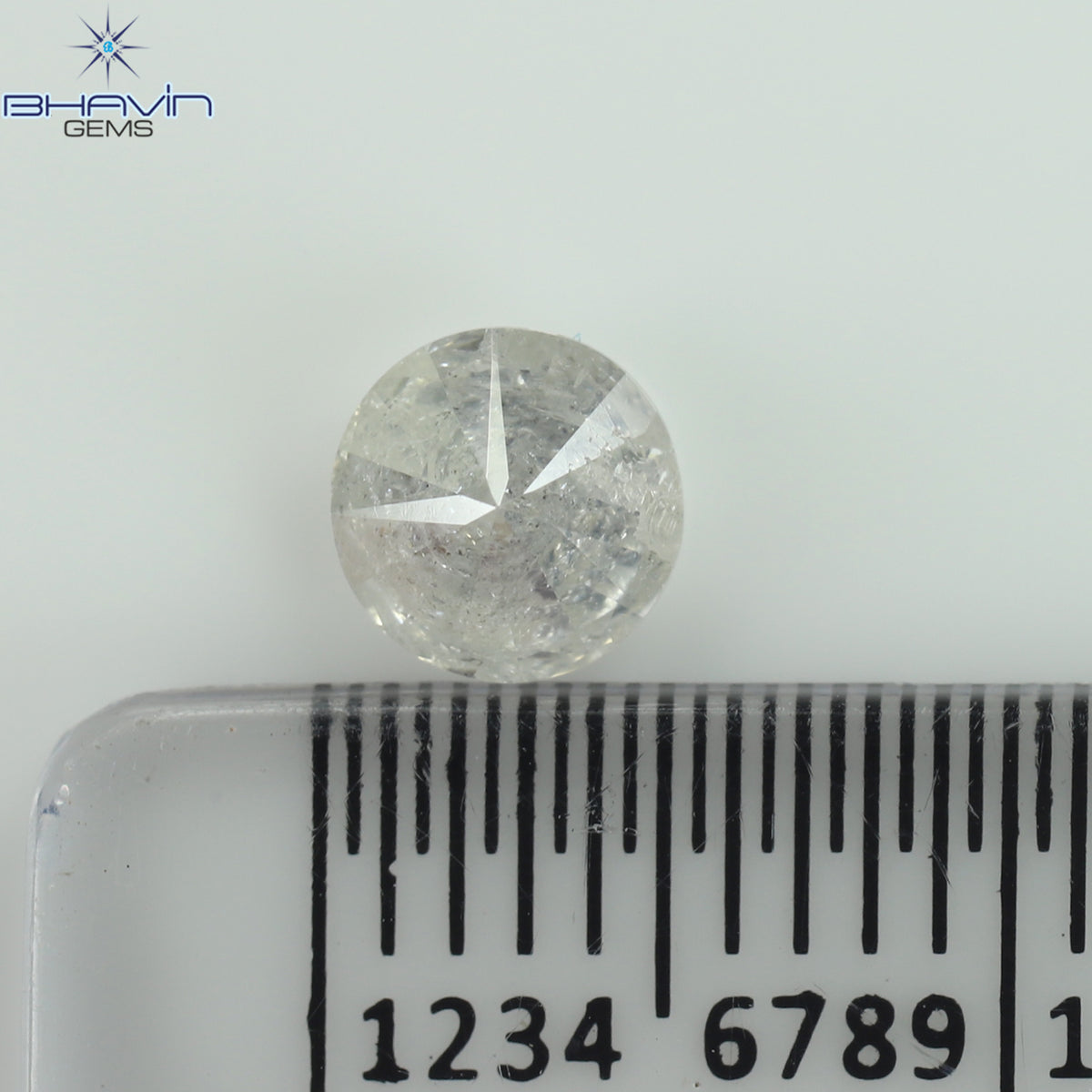 0.56 CT ラウンド シェイプ ナチュラル ダイヤモンド ホワイト カラー I3 クラリティ (5.15 MM)