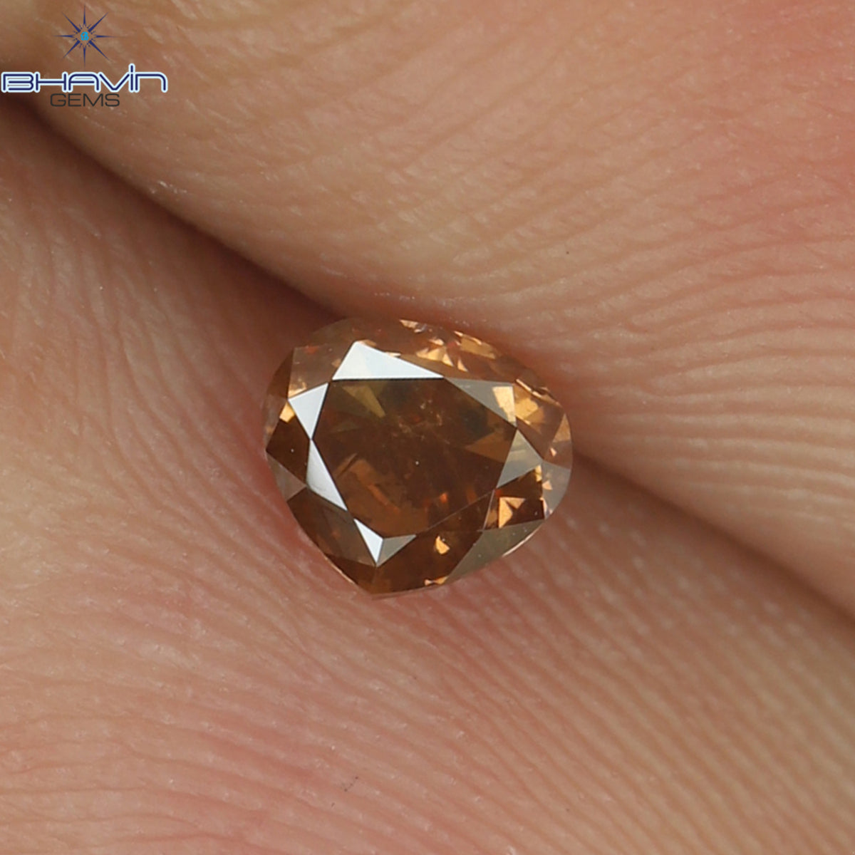 0.22 CT ハート シェイプ エンハンスト ピンク カラー ナチュラル ルース ダイヤモンド SI2 クラリティ (3.42 MM)