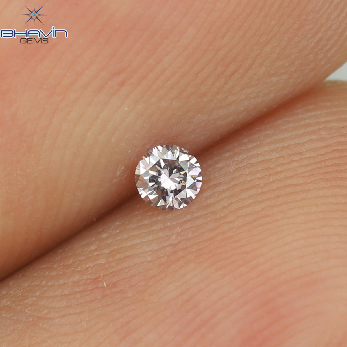 0.04 CT Natural Round Diamond Pink Color Clarity SI1 (2.21 MM)
