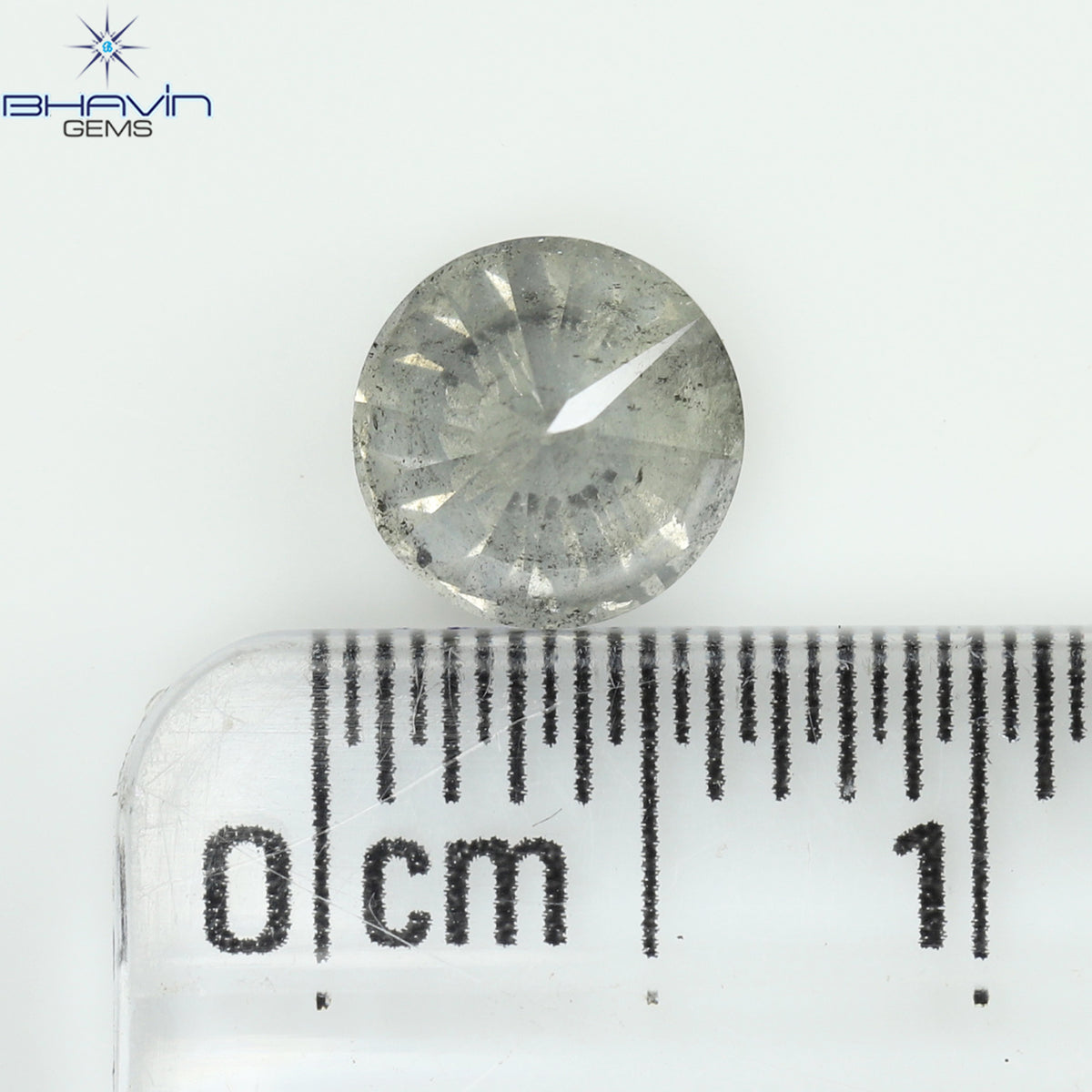 1.00 CT Natural Round Diamond White Milky Color Clarity I3 (5.95 MM)