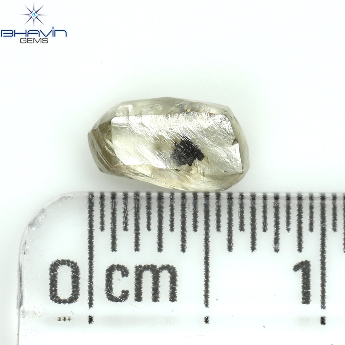 0.79 CT Natural Rough Diamond Brown Color Clarity I1 (6.94 MM)