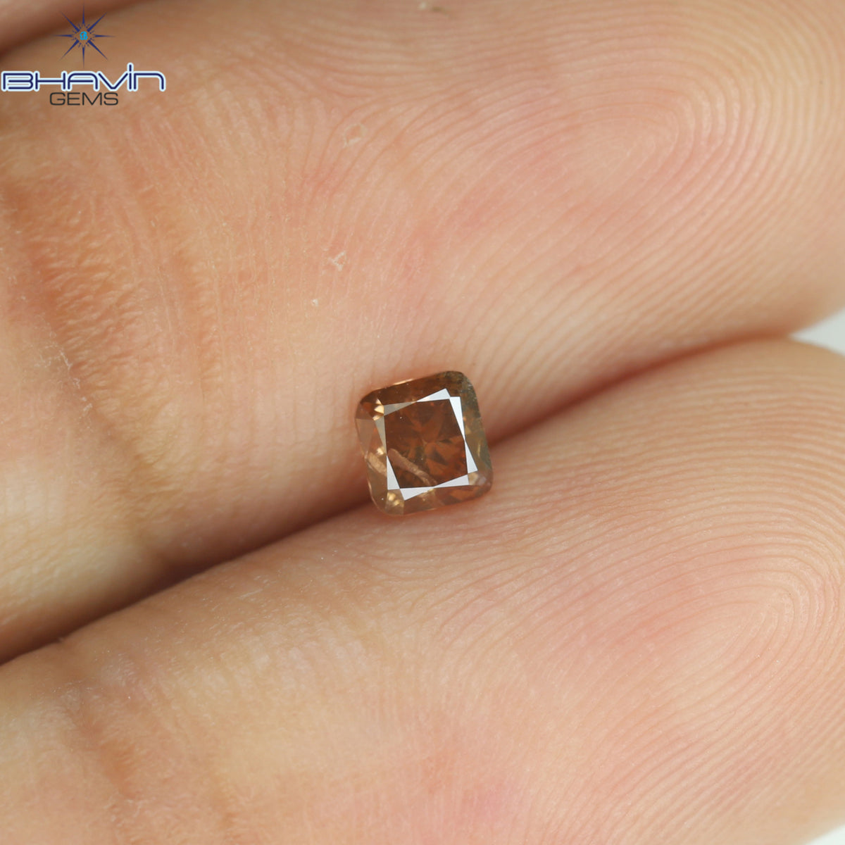0.18 CT クッション シェイプ ナチュラル ルース ダイヤモンド エンハンスト ピンク カラー SI2 クラリティ (3.38 MM)