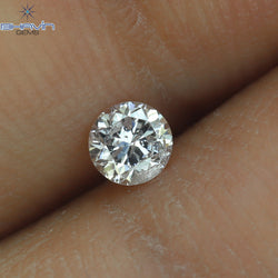 0.15 CT Round Shape Natural Diamond Pink Color SI2 Clarity (3.32 MM)
