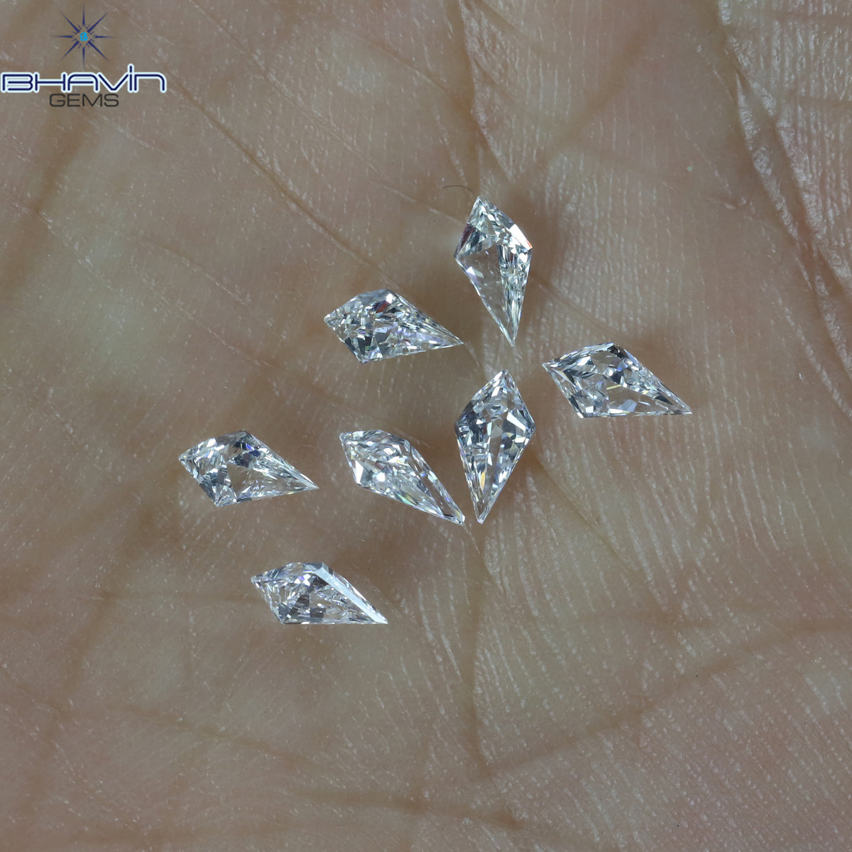 0.10 CT Natural Kite Diamond White (G+) Color Clarity VS (5.00 MM)