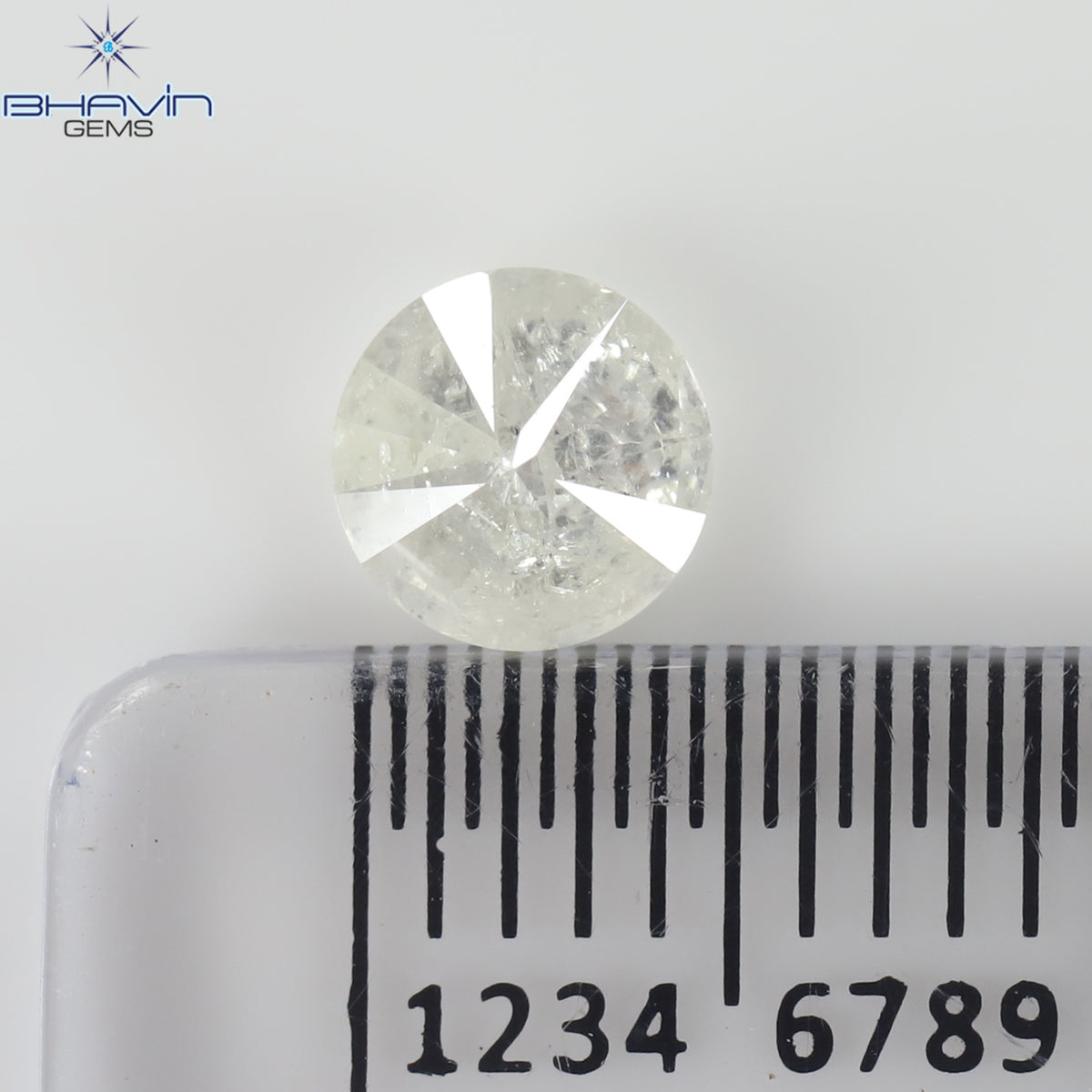 0.53 CT ラウンド シェイプ ナチュラル ダイヤモンド ホワイト カラー I3 クラリティ (5.15 MM)