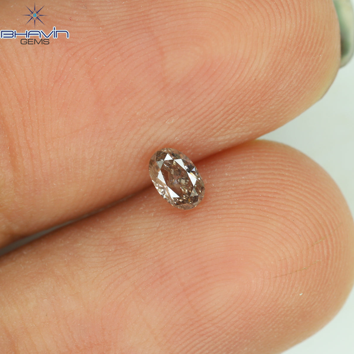 0.18 CT Natural Oval Diamond Pink Color Clarity VS2 (3.95 MM)