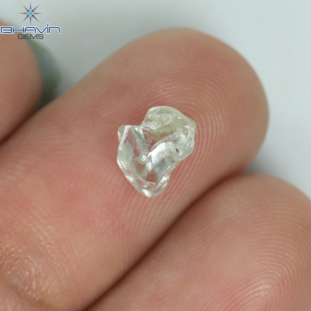 0.73 CT ラフ シェイプ ナチュラル ダイヤモンド ホワイト カラー VS2 クラリティ (6.83 MM)